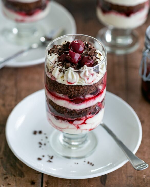 How to Make a great German Black Forest Cake Glass Dessert?